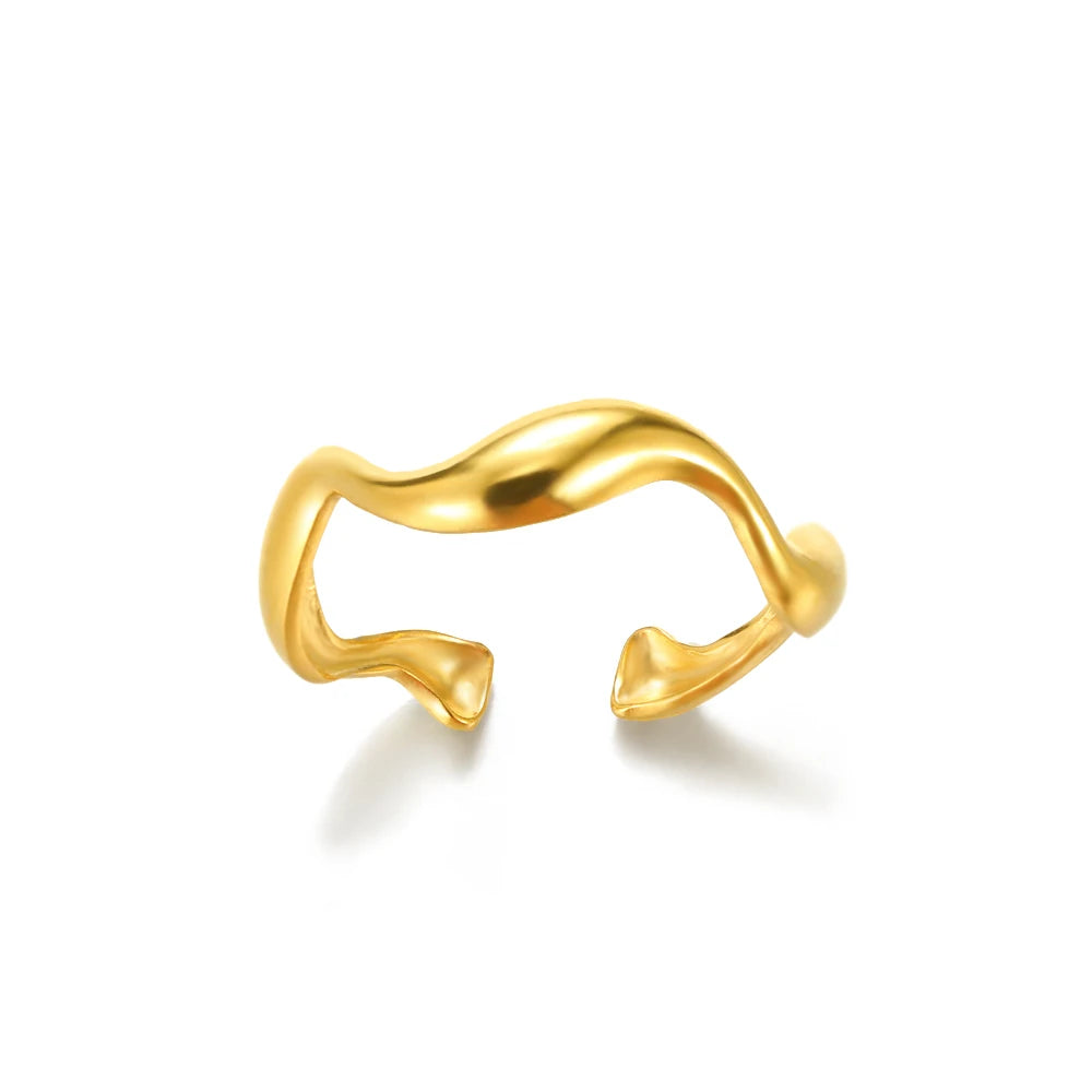 Stainless Steel Rings for Women , Gold Color Never Fade