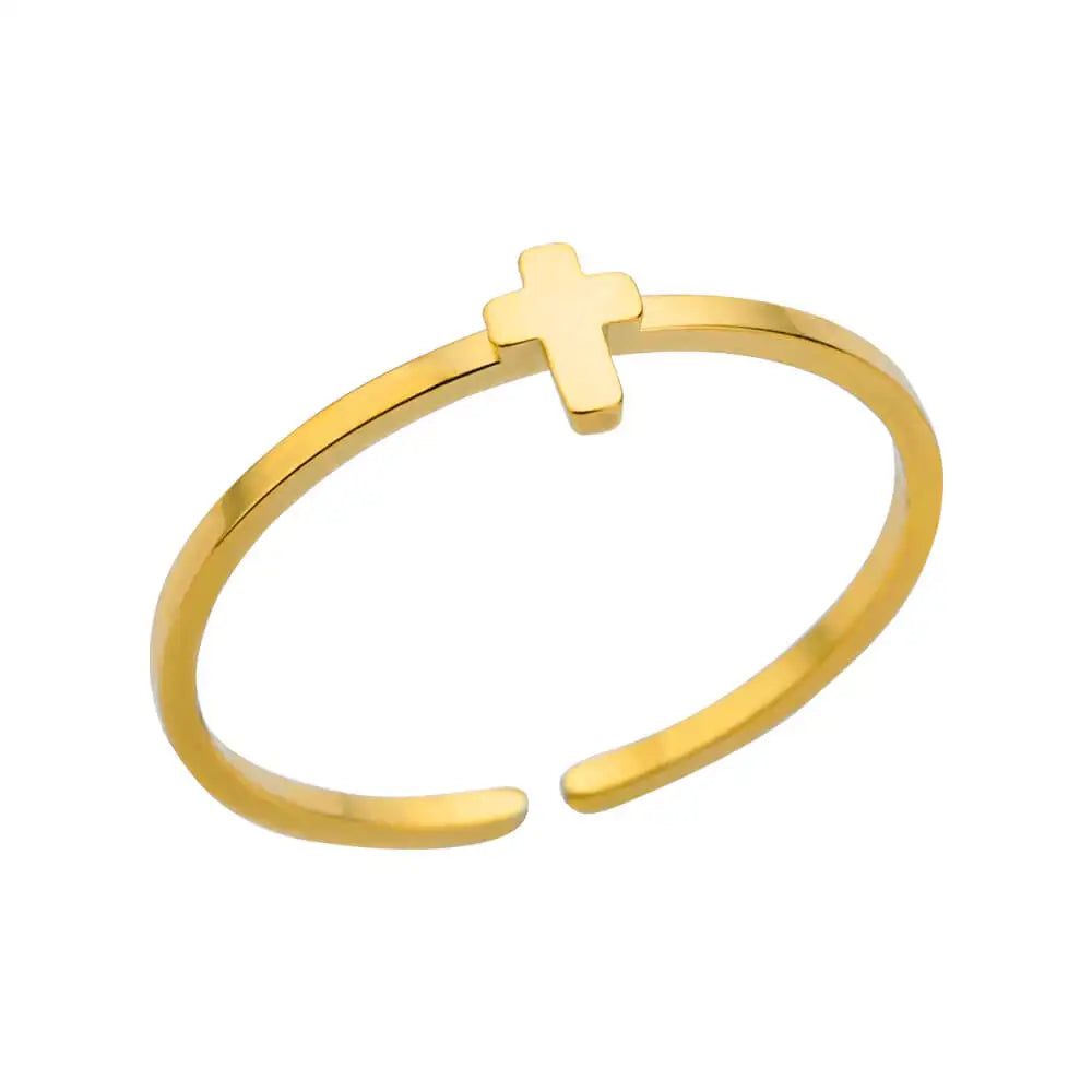 Stainless Steel Rings for Women , Gold Color Never Fade