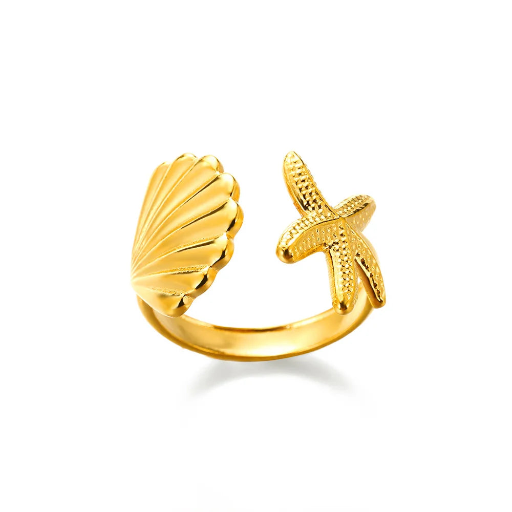 Stainless Steel Rings for Women , Gold Color Never Fade