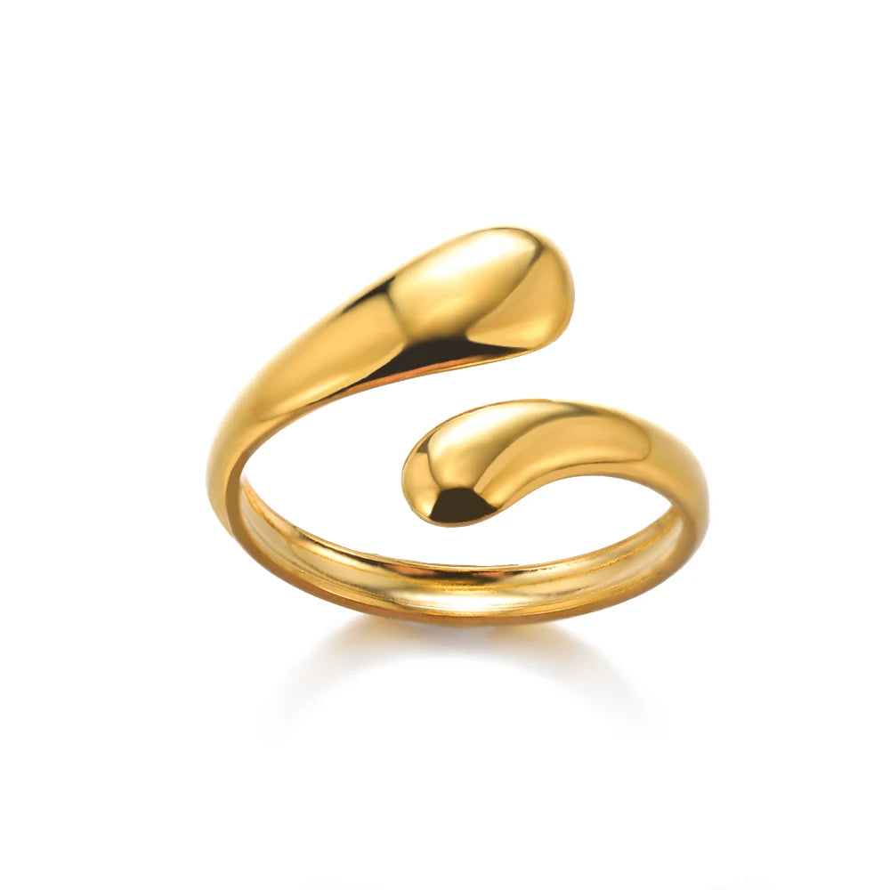 Stainless Steel Rings for Women , Gold Color Never Fade