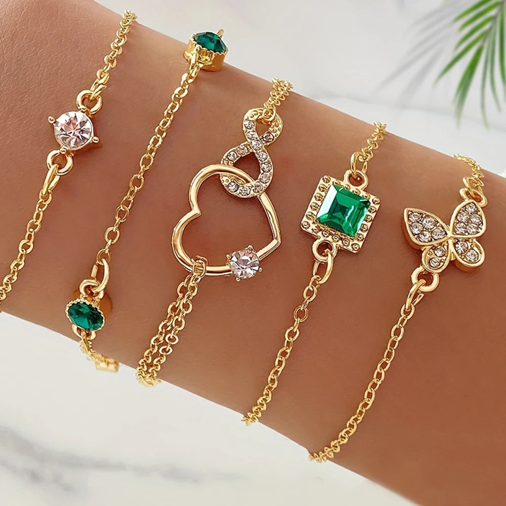 5-Piece Vintage Bracelet Set