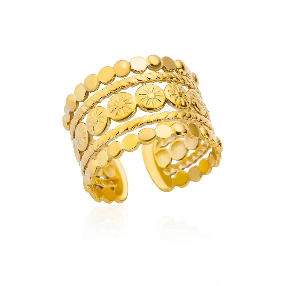 Stainless Steel Rings for Women , Gold Color Never Fade