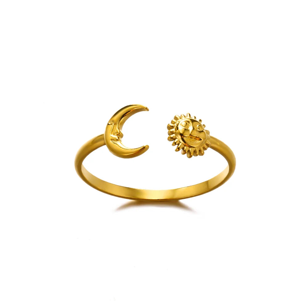 Stainless Steel Rings for Women , Gold Color Never Fade